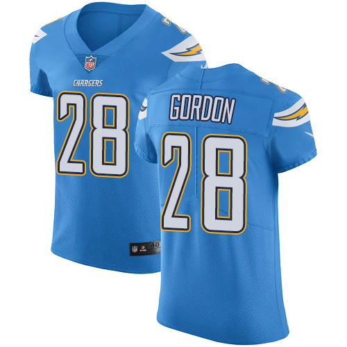 Nike Chargers #28 Melvin Gordon Electric Blue Alternate Men's Stitched NFL Vapor Untouchable Elite Jersey - Click Image to Close
